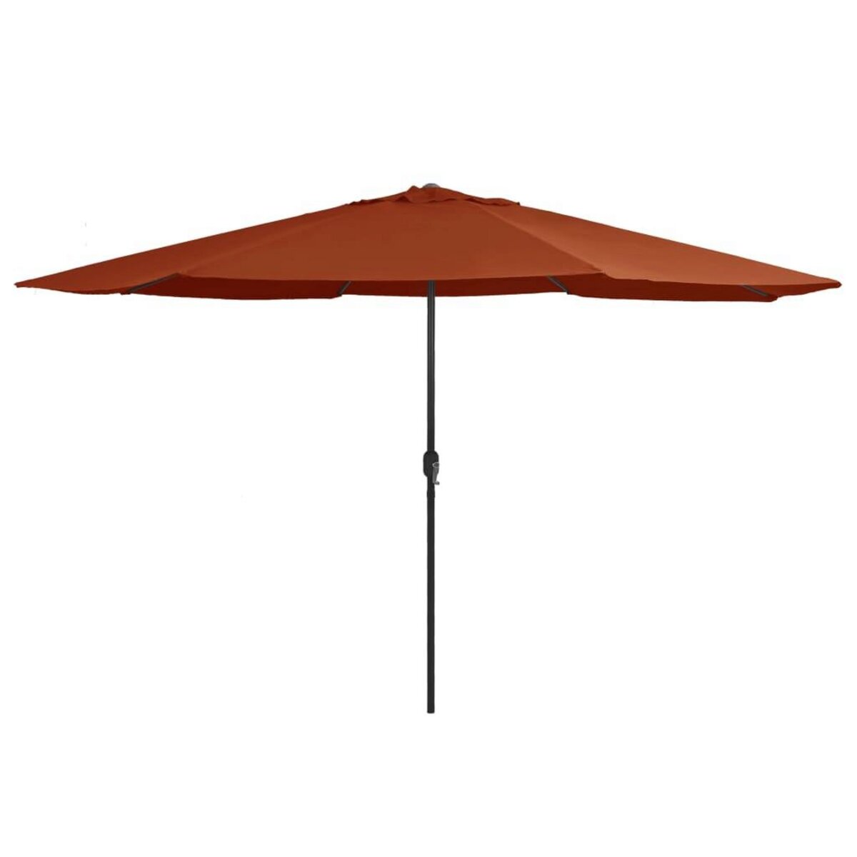 VIDAXL Parasol de jardin avec mat en metal 390 cm terre cuite