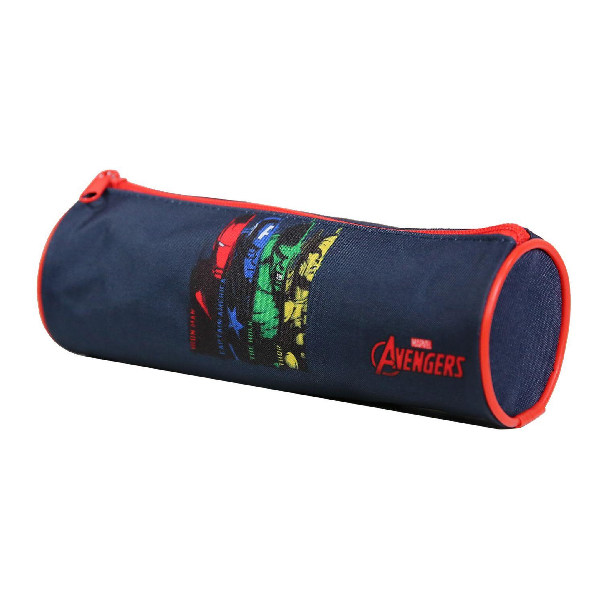 Voir la diapositive 2 : Bagtrotter BAGTROTTER Trousse scolaire ronde Avengers Bleue