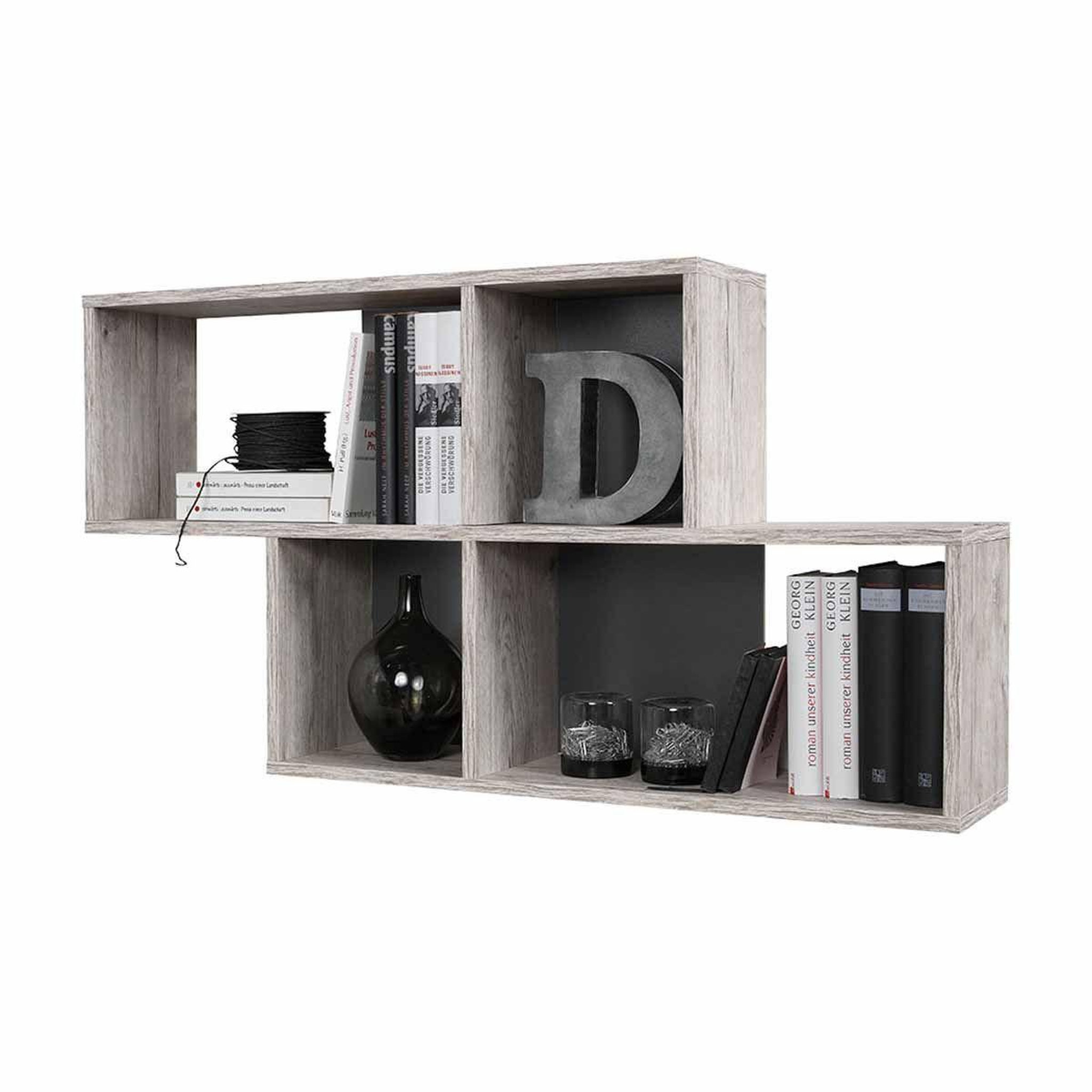 Paris Prix Étagère murale design  orian  100cm chêne sable