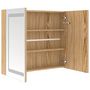 Voir la diapositive 5 : VIDAXL Armoire de salle de bain a miroir LED Chene 80x12x68 cm