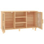 Voir la diapositive 5 : VIDAXL Buffet Marron 105x30x60 cm Bois de pin massif et rotin naturel