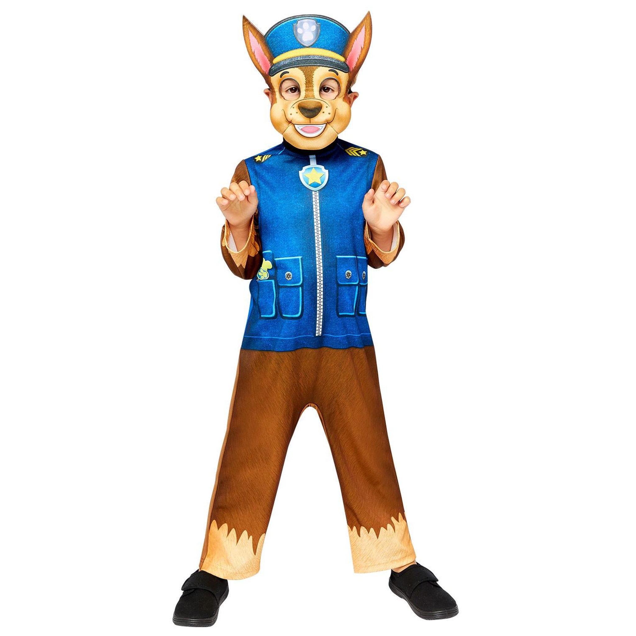  Déguisement Chase : Pat' Patrouille (Paw Patrol) - Enfant - 4/6 ans (104 à 116 cm)