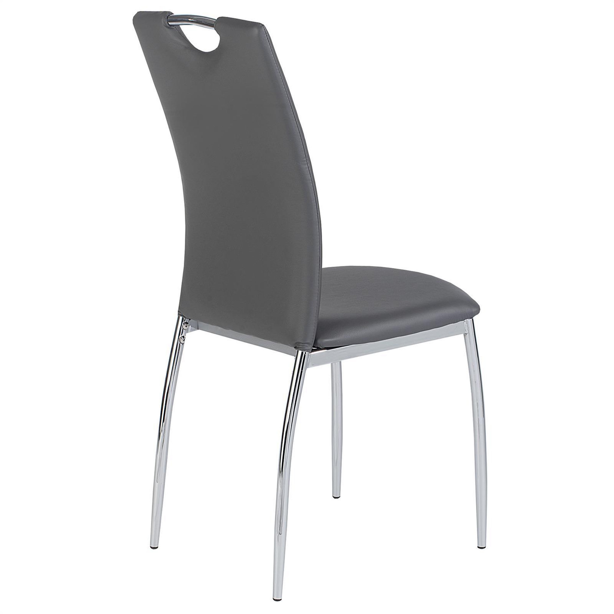 Voir la diapositive 3 : IDIMEX Lot de 4 chaises apollo, en synthétique
