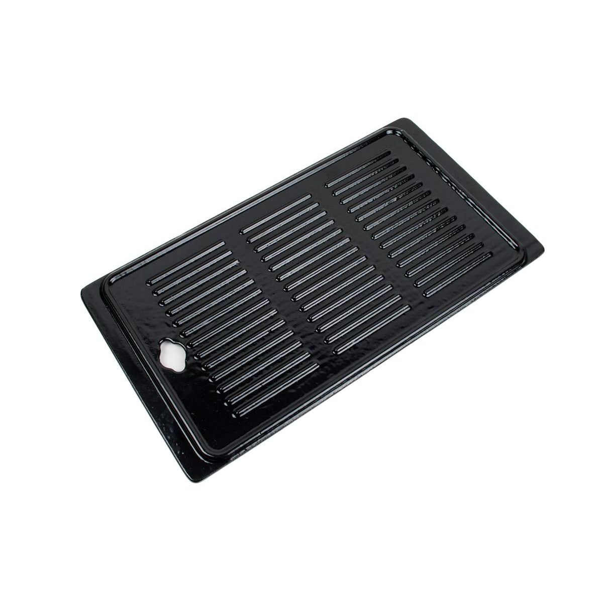 SOMAGIC Plancha fonte émaillée double face 43 x 23 cm pour barbecues gaz 4 brûleurs - Somagic