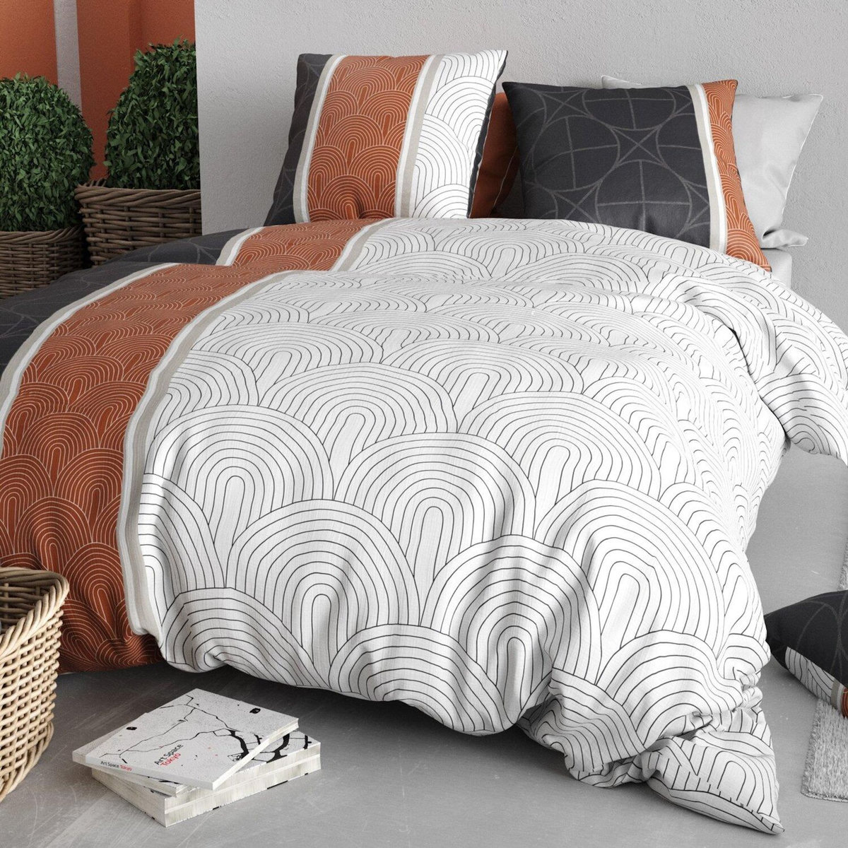 ATELIER DU COTON Parure Housse De Couette 100% Coton 57fils Equinoxe