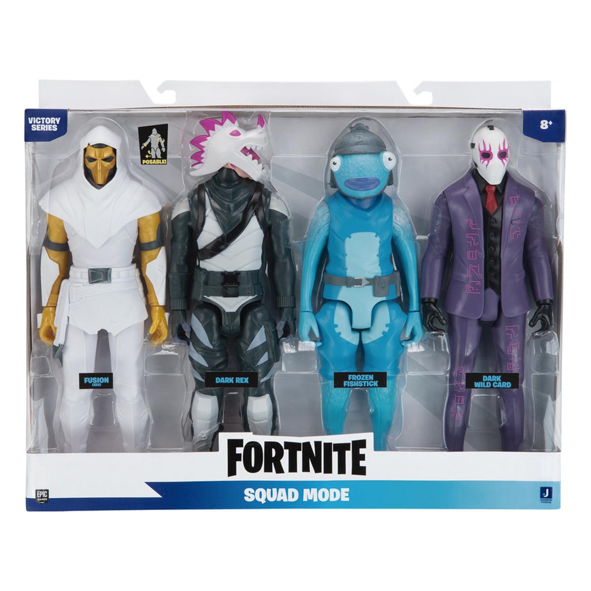 Voir la diapositive 4 : JAZWARES Pack de 4 figurines 30 cm Victory Series Squad Mode Fortnite