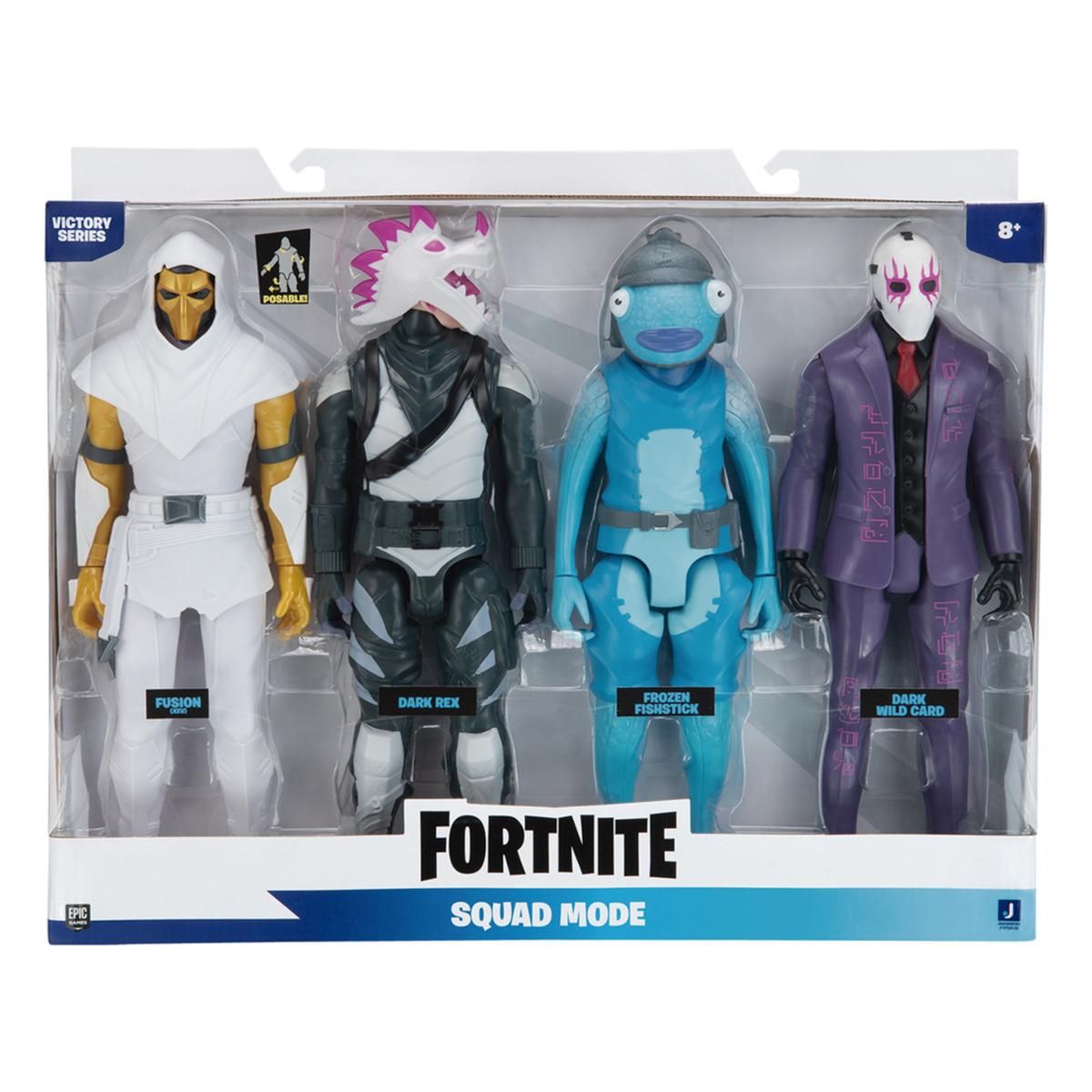 JAZWARES Pack de 4 figurines 30 cm Victory Series Squad Mode Fortnite