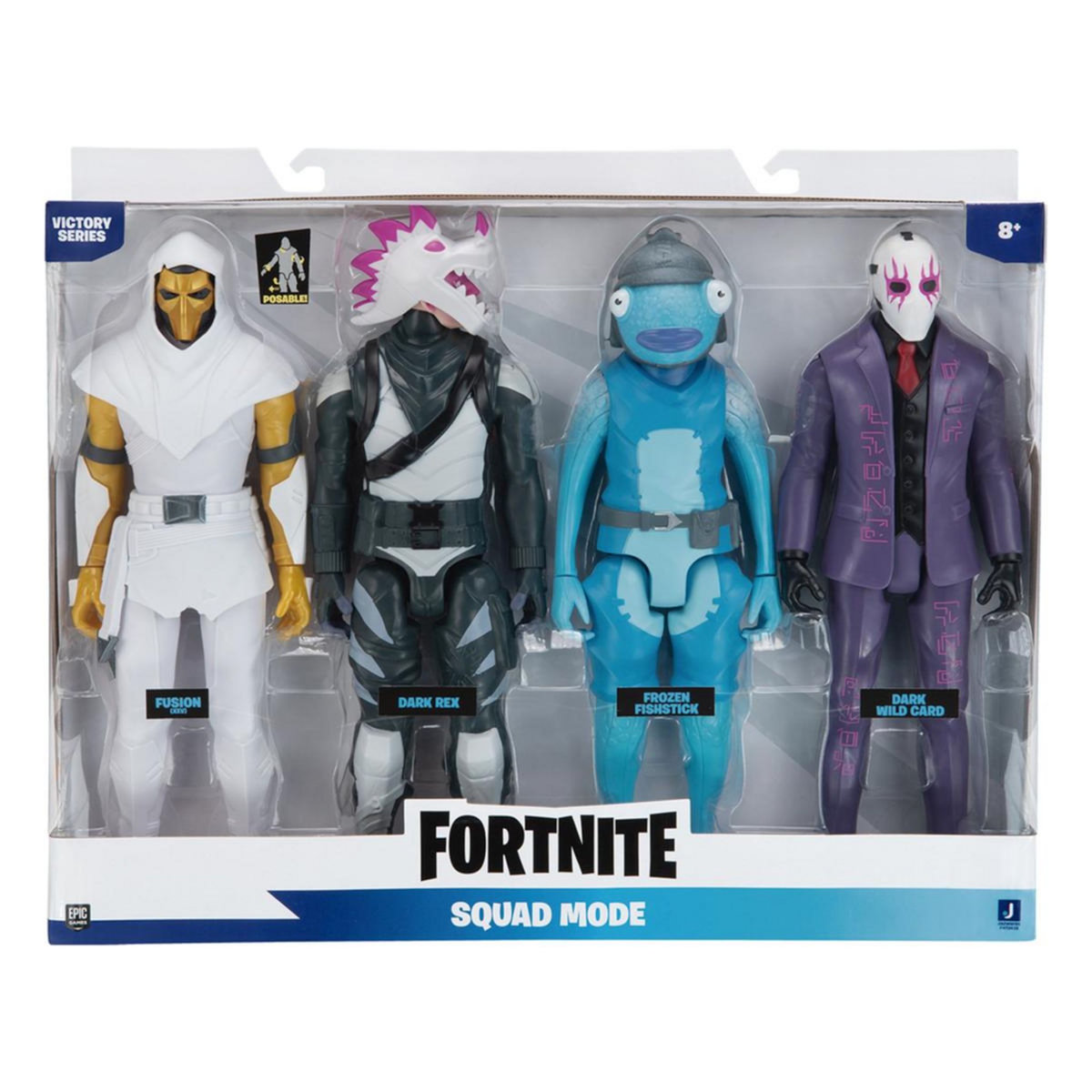 JAZWARES Pack de 4 figurines 30 cm Victory Series Squad Mode Fortnite