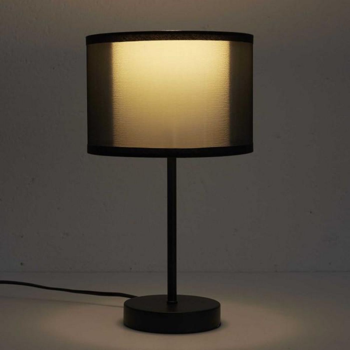 Paris Prix Lampe à Poser en Métal  Double  31cm Noir