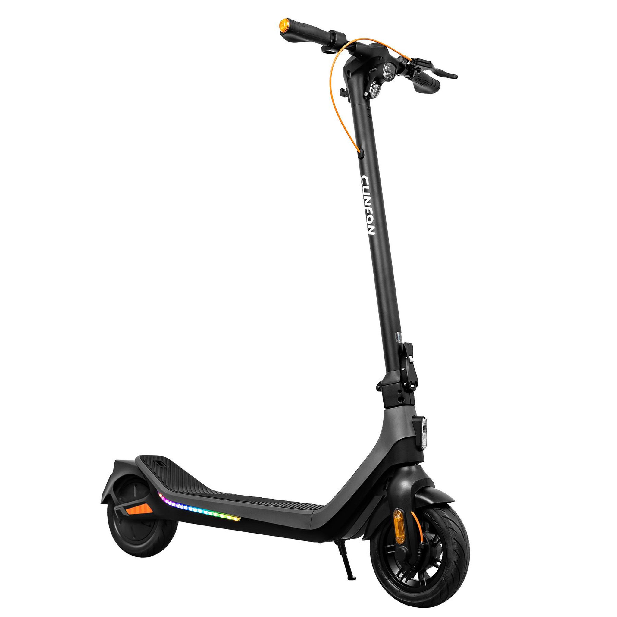 Voir la diapositive 2 : CUNFON Trottinette électrique cunfon rs300, légère, 10 pouces, noire