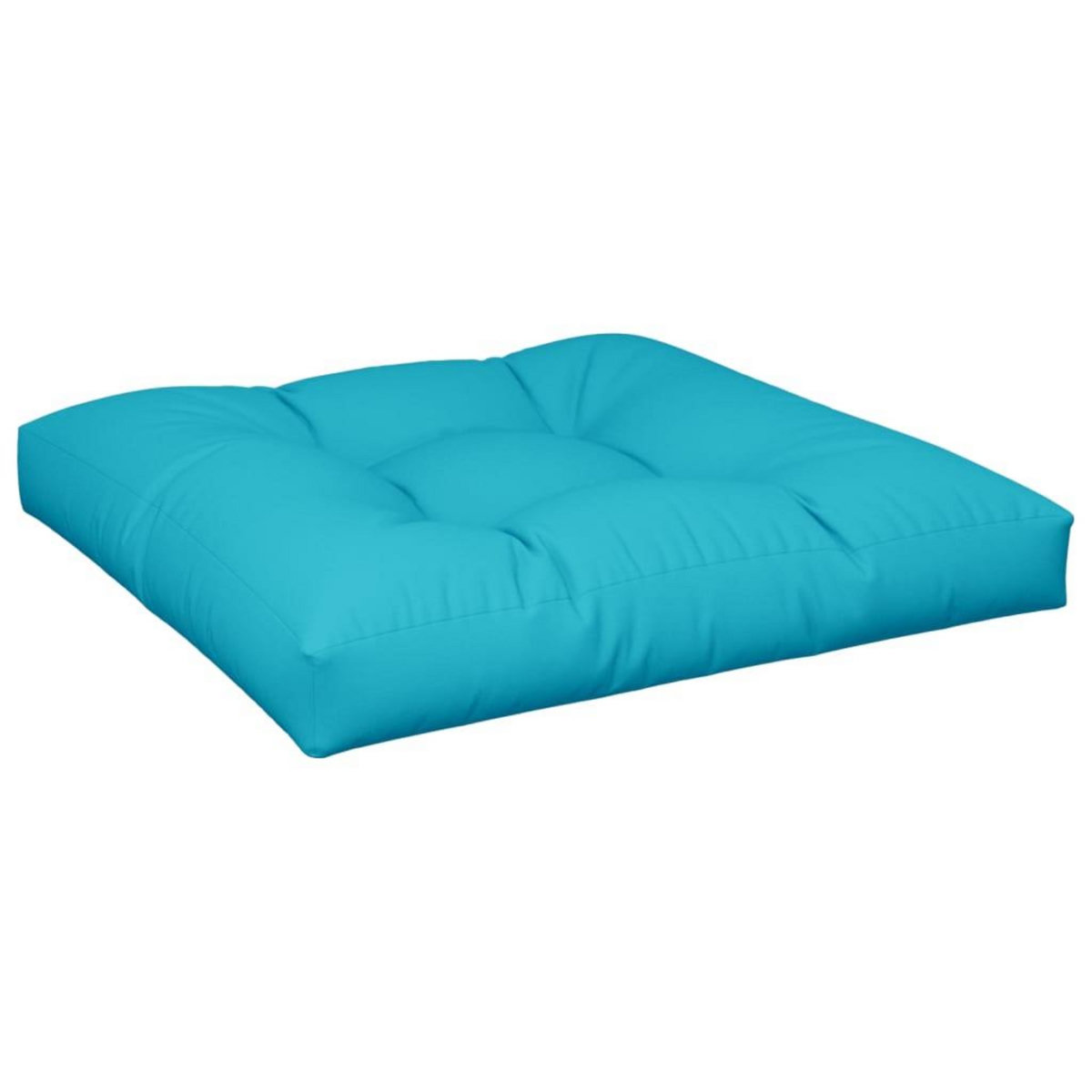VIDAXL Coussins de palette lot de 2 turquoise tissu