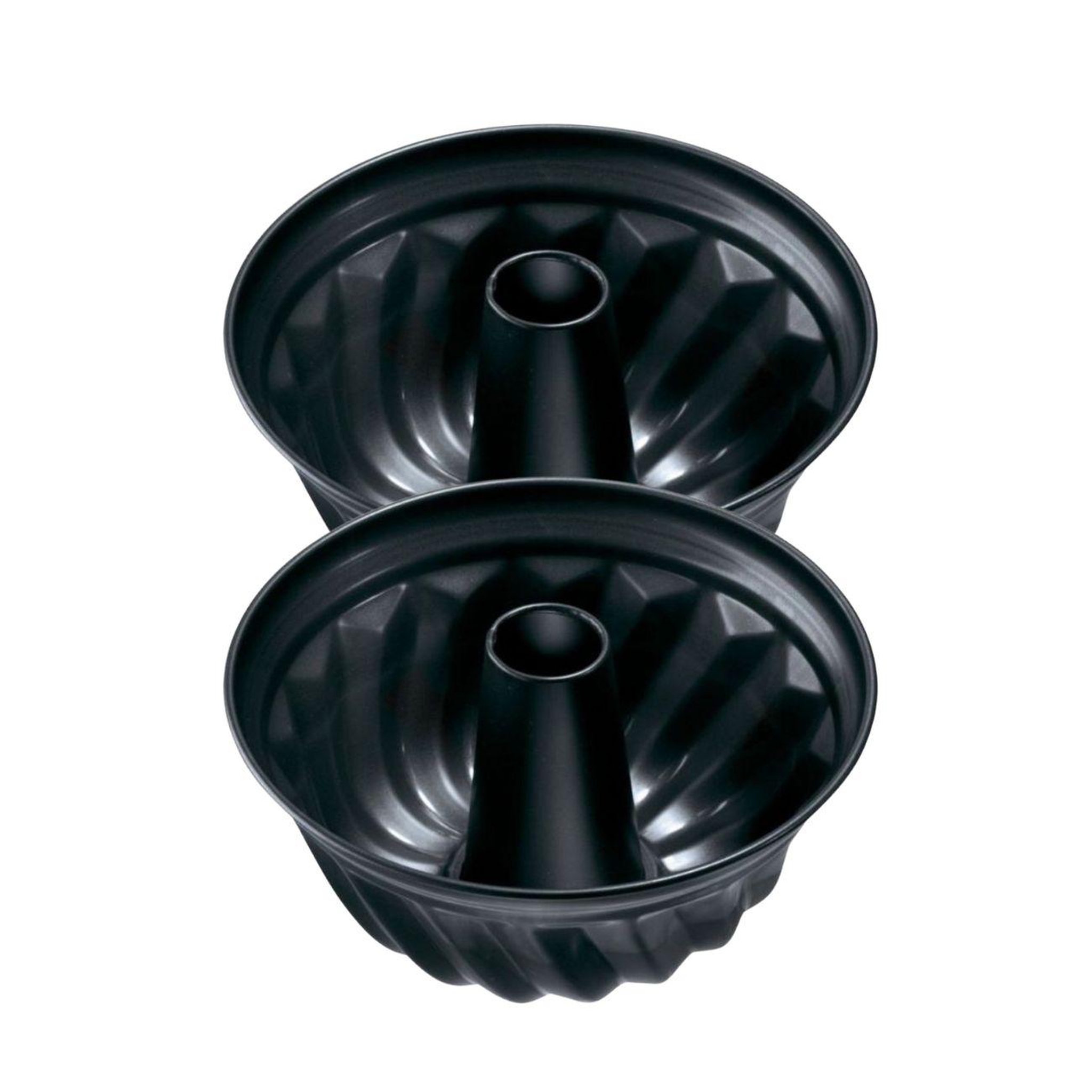ZENKER Lot de 2 moules à gâteaux 25/25/11,5 cm en acier Zenker Black Metallic