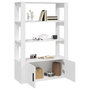 Voir la diapositive 5 : VIDAXL Buffet Blanc 80x30x119,5 cm Bois d'ingenierie