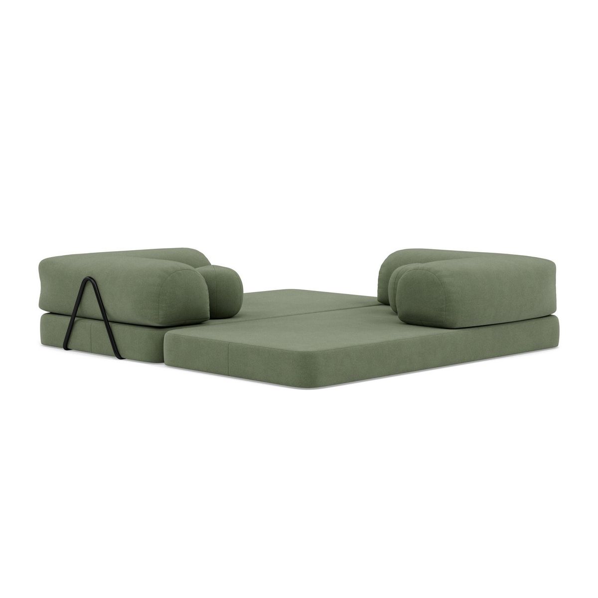 LISA DESIGN Nebula - canapé 3 places convertible en velours texturé