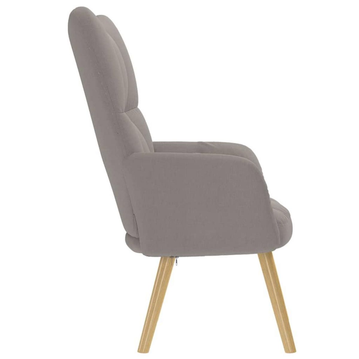 VIDAXL Chaise de relaxation Taupe Tissu
