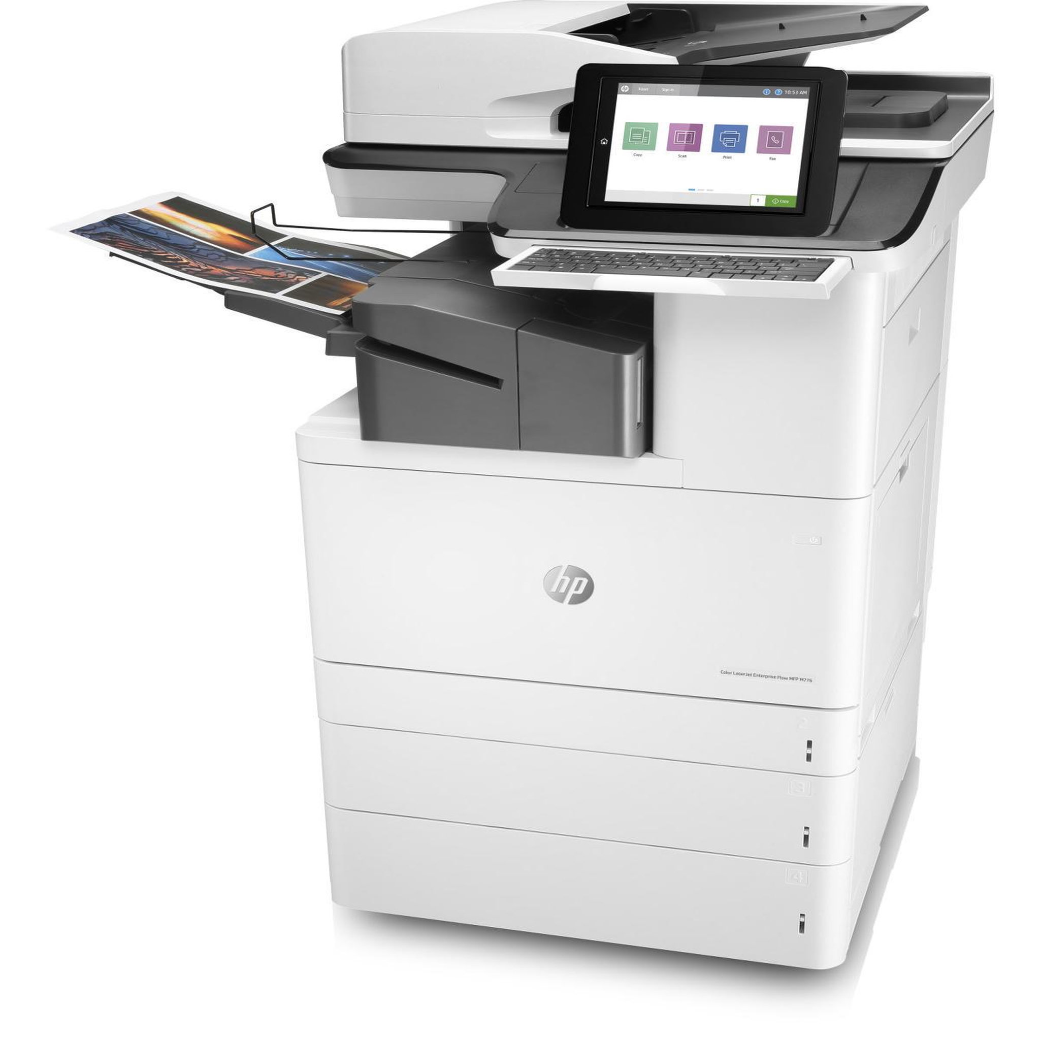 Voir la diapositive 3 : HP Imprimante multifonction hp t3u56a laserjet enterprise flow m776zs a3 1200 x 1200 dpi 46 ppm wi-fi blanc