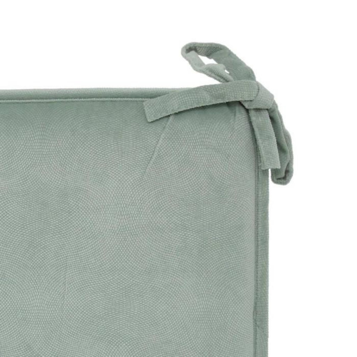 ATMOSPHERA Galette de Chaise Uni  Lilou  38x38cm Vert Céladon