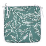 ATMOSPHERA Galette de Chaise Imprimé  Tropical  39x39cm Vert