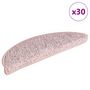 Voir la diapositive 1 : VIDAXL Tapis d'escalier 30 pcs rose clair 65x21x4 cm
