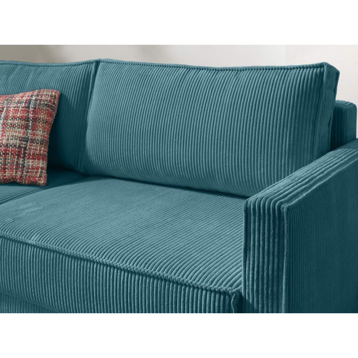 LISA DESIGN Charlie - canapé 3 places convertible avec coffre - en velours côtelé