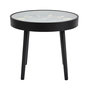 Voir la diapositive 4 : The Home Deco Factory Table d'appoint avec horloge - Diam. 50 cm x H. 43,5 cm - Noir