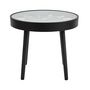 Voir la diapositive 4 : The Home Deco Factory Table d'appoint avec horloge - Diam. 50 cm x H. 43,5 cm - Noir