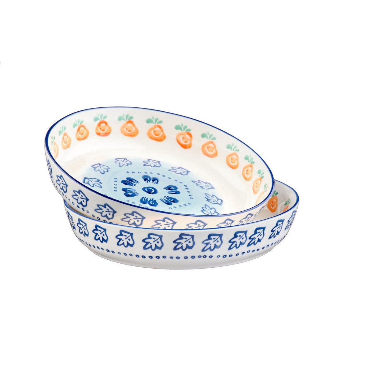 BJORN Corbeille à fruits NAPOLI Ø25,5cm - 2 pièces - Agrume