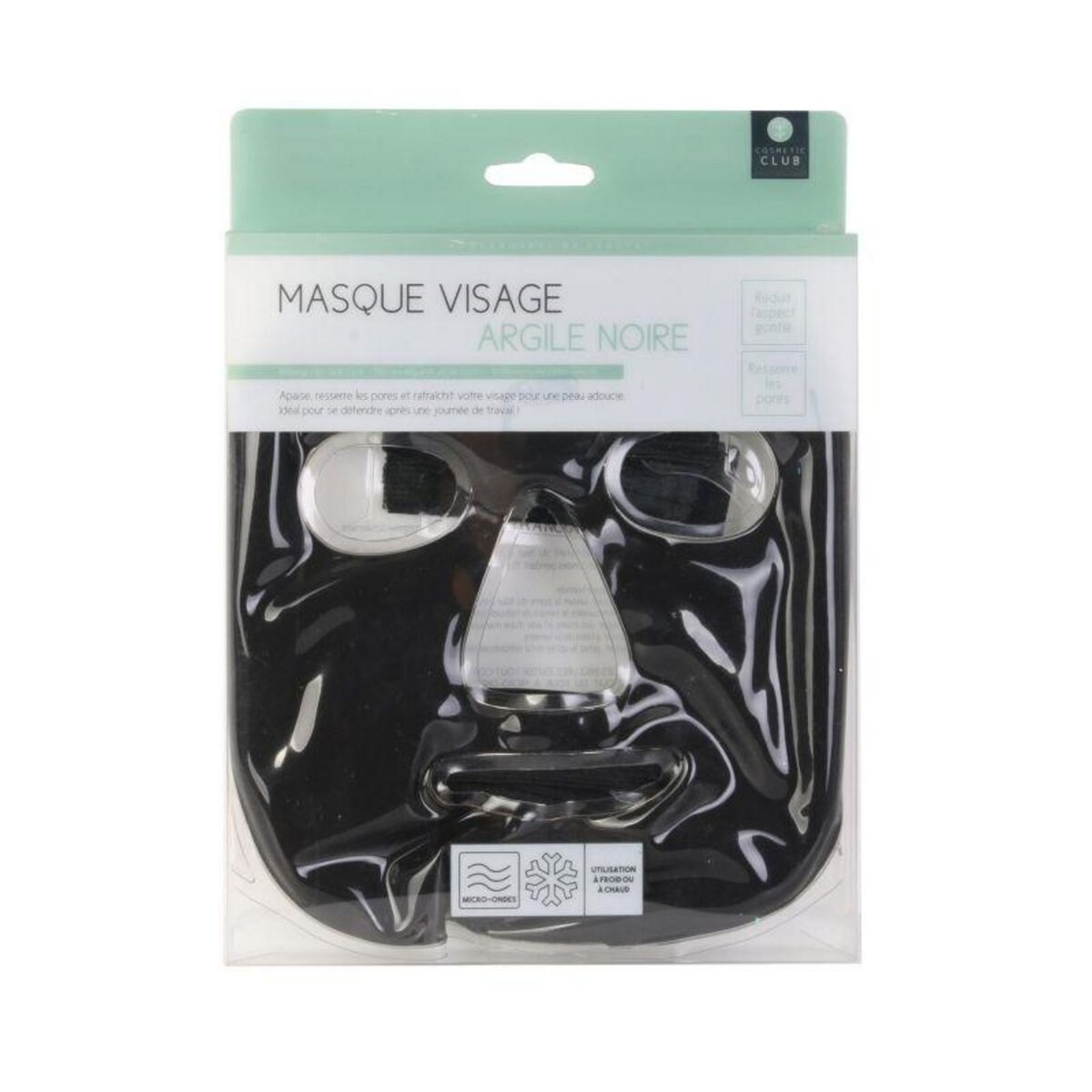 Paris Prix Masque Visage Relaxant  Argile  65cm Noir
