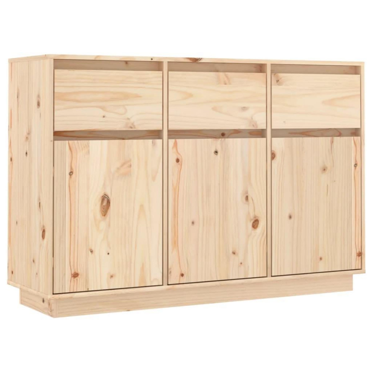VIDAXL Buffet 110x34x75 cm Bois massif de pin