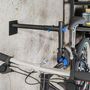 Voir la diapositive 4 : HOMCOM Support de réparation de vélo réglable - pied d'atelier vélo - pince pivotante 360° - charge max. 25 Kg - noir bleu