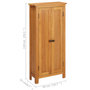 Voir la diapositive 6 : VIDAXL Armoire de rangement 50x22x110 cm Bois de chene massif