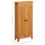 Voir la diapositive 6 : VIDAXL Armoire de rangement 50x22x110 cm Bois de chene massif