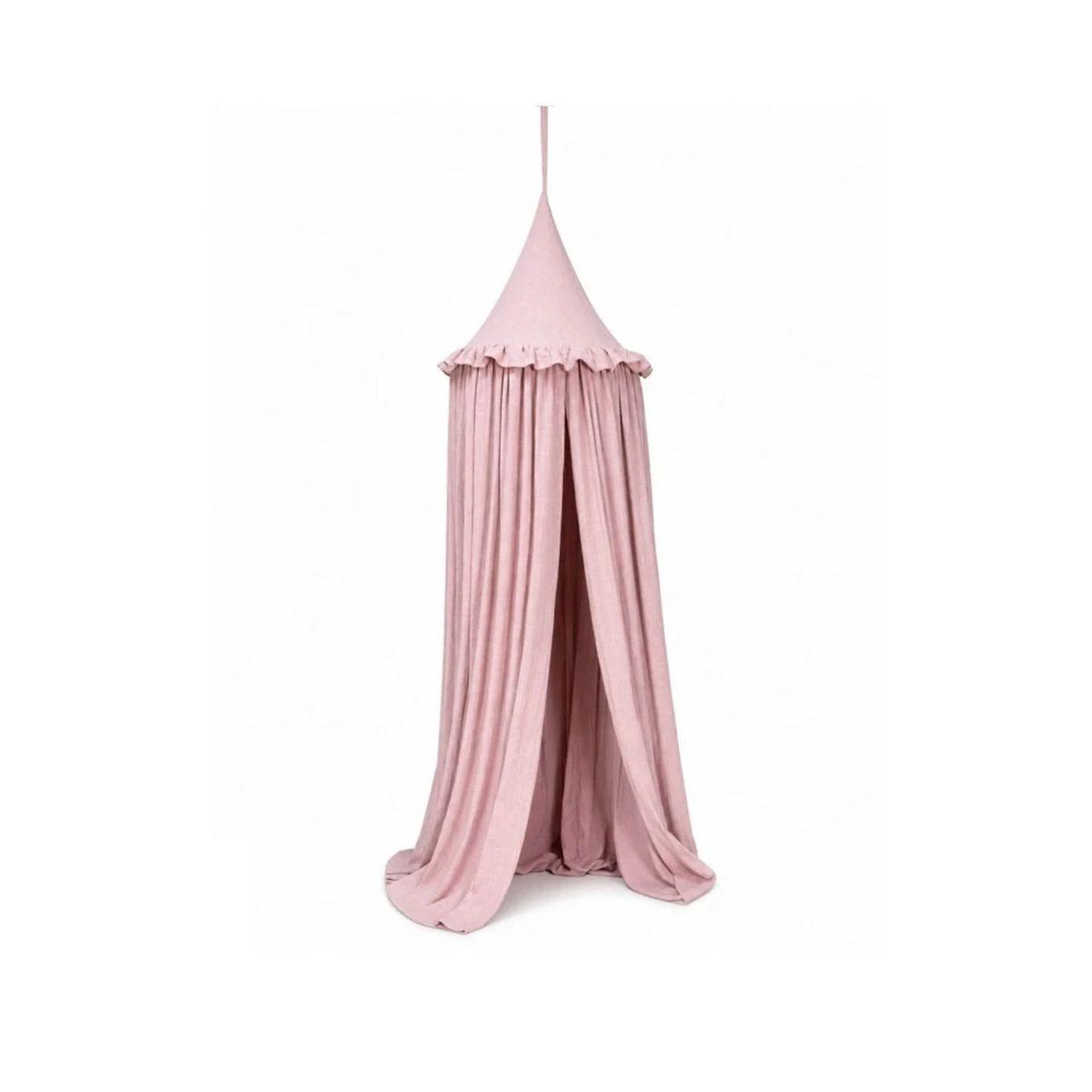 WALDIN Ciel de lit en mousseline à fixer au plafond - rose