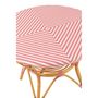 Voir la diapositive 3 : Paris Prix Table à Manger en Rotin  Danial  90cm Rose