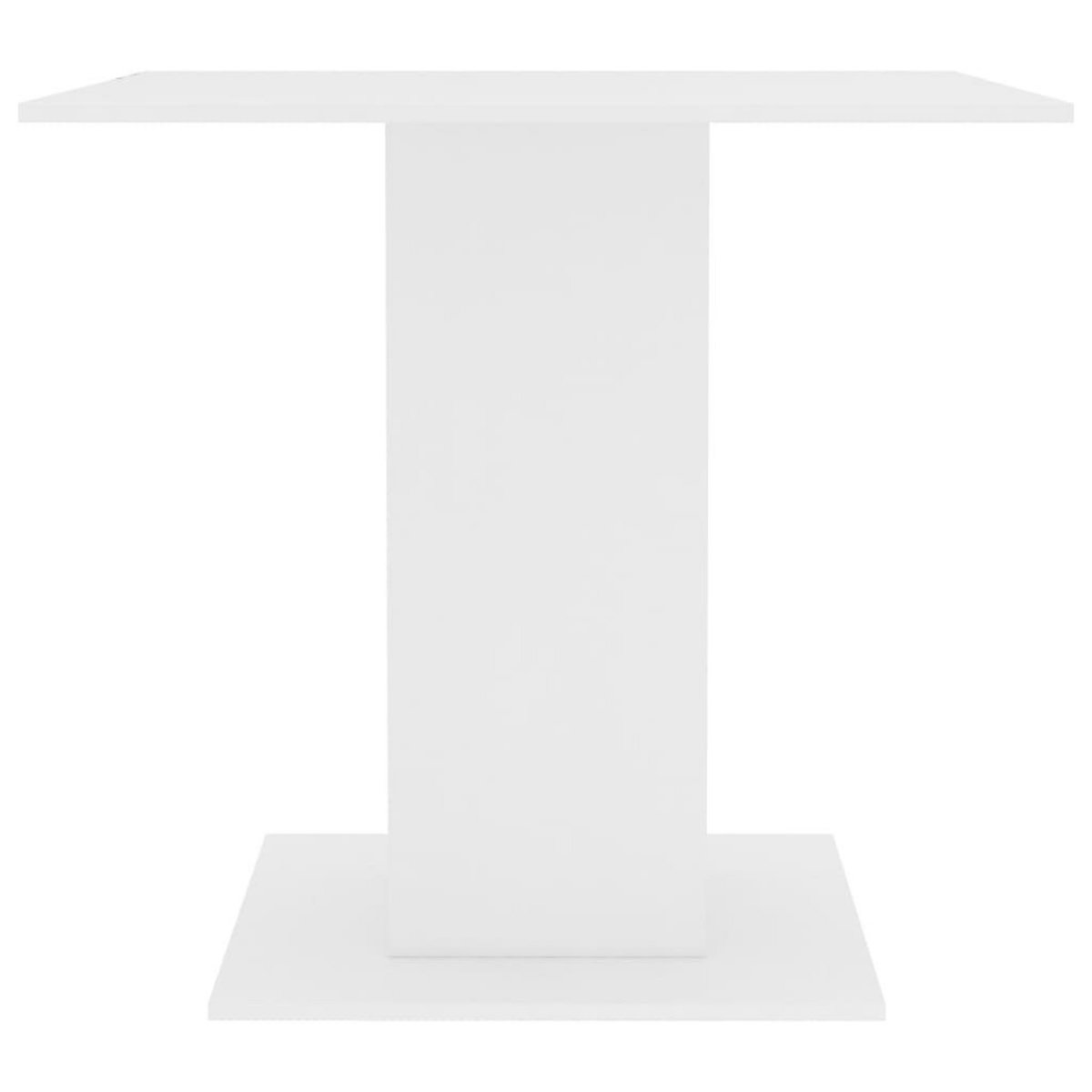 VIDAXL Table a manger Blanc 80x80x75 cm bois d'ingenierie