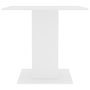Voir la diapositive 4 : VIDAXL Table a manger Blanc 80x80x75 cm bois d'ingenierie