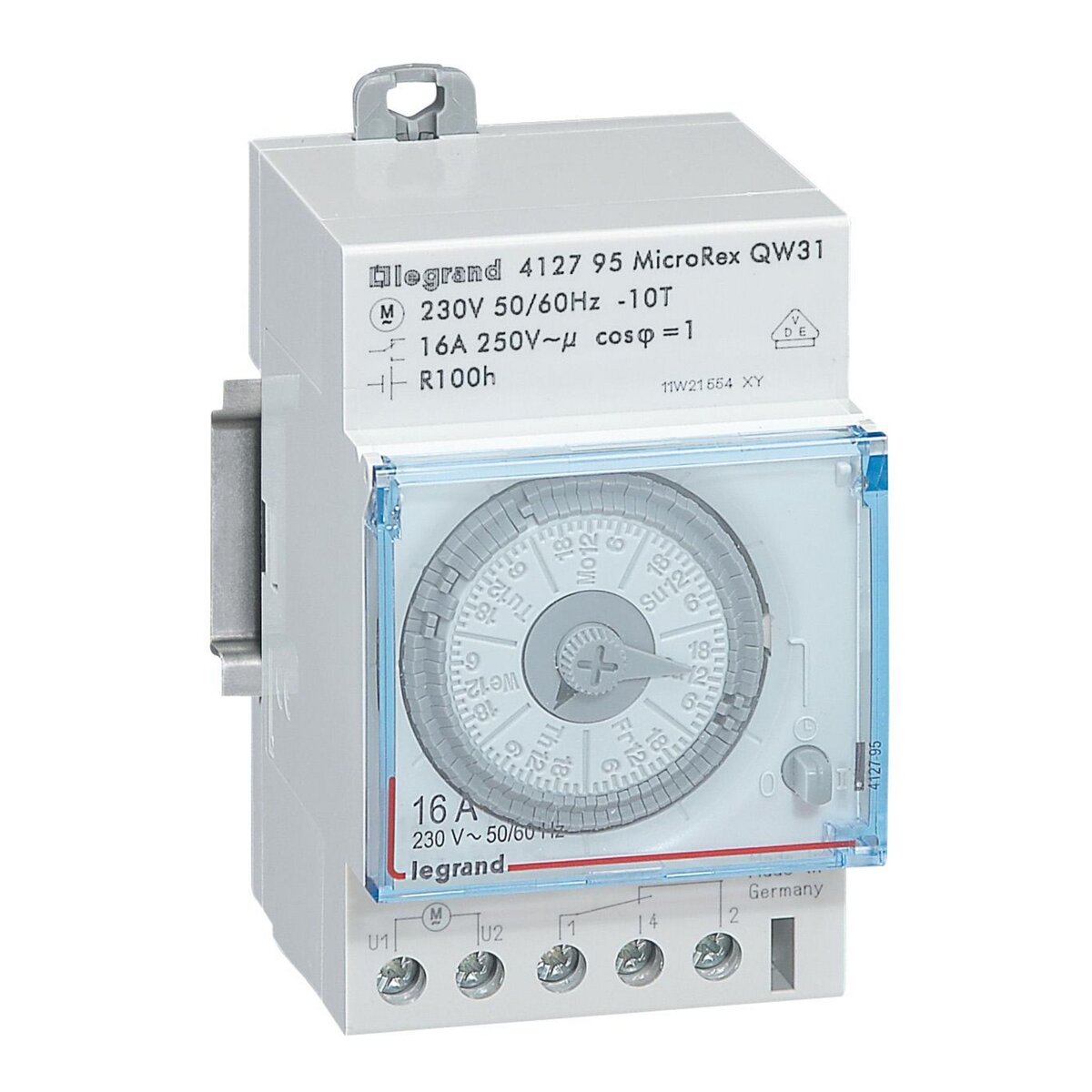 Legrand Interrupteur horaire analogique hebdomadaire 3 modules