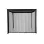 Voir la diapositive 2 : SWEEEK Pergola bioclimatique. aluminium. 3x4m. lames orientables + 3 persiennes verticales 100cm anthracite