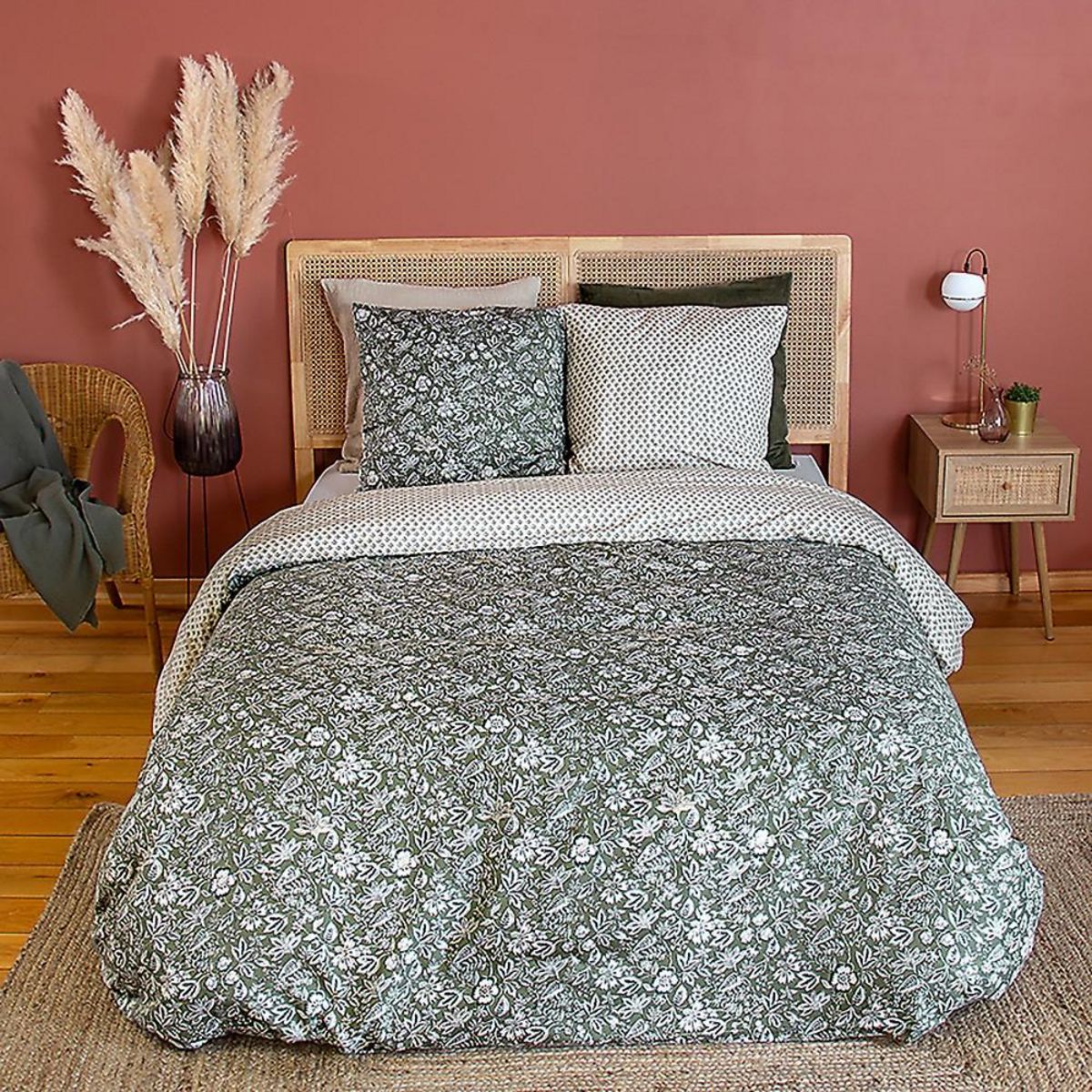 Home collection Parure de couette 3 pcs 100% microfibre, indily