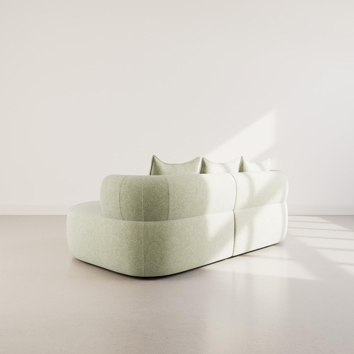 LISA DESIGN Angela - canapé d'angle droit 4 places en velours texturé