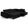 Voir la diapositive 5 : LISA DESIGN Zaria - canapé d'angle droit 5 places convertible avec coffre et têtières en simili