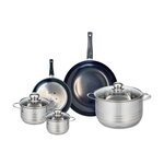 ELO Ensemble de 2 Poêles de cuisson 20 et 28 cm et 3 faitouts 12, 14 et 24 cm Elo Prima Brillant