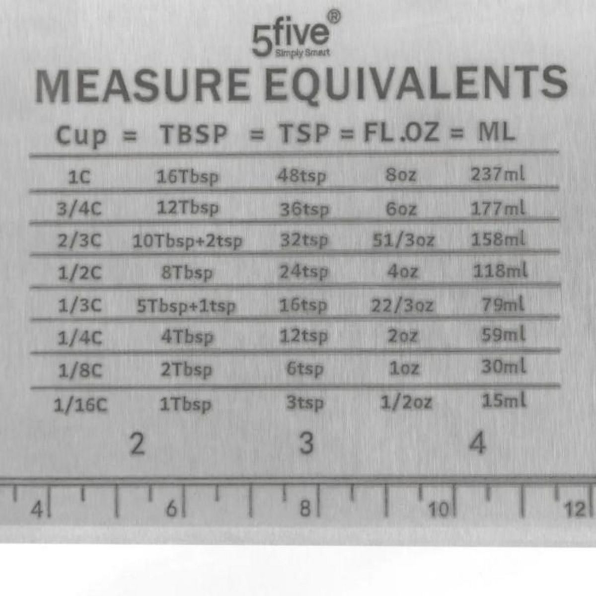 FIVE Coupe Pâte & Corne de Pâtisserie  2 en 1  15cm Gris