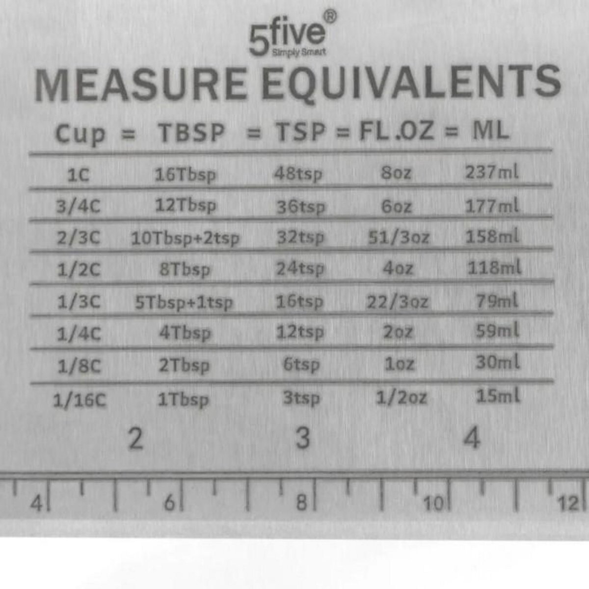FIVE Coupe Pâte & Corne de Pâtisserie  2 en 1  15cm Gris
