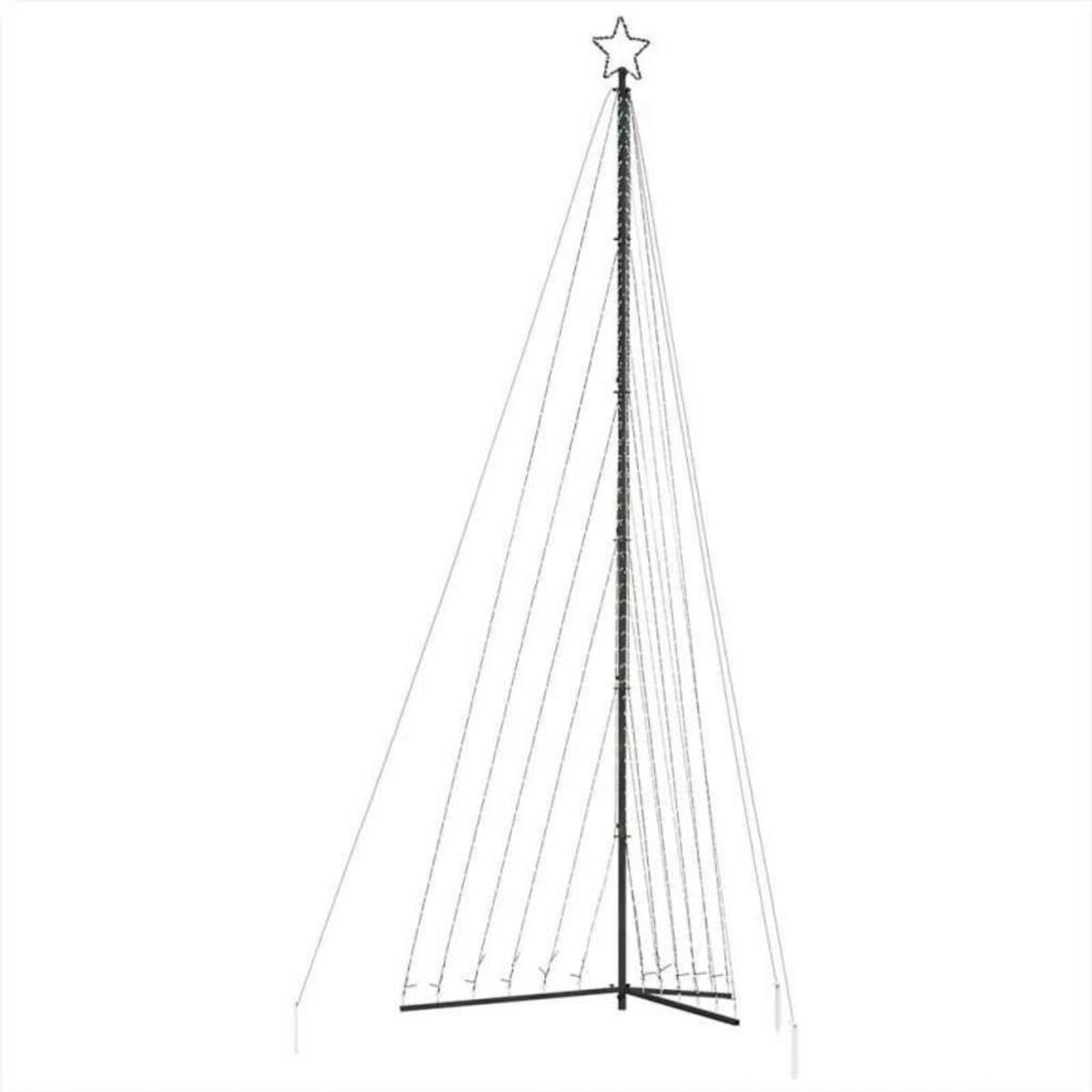 VIDAXL Guirlande de sapin de Noël 789 LED colorées 476 cm