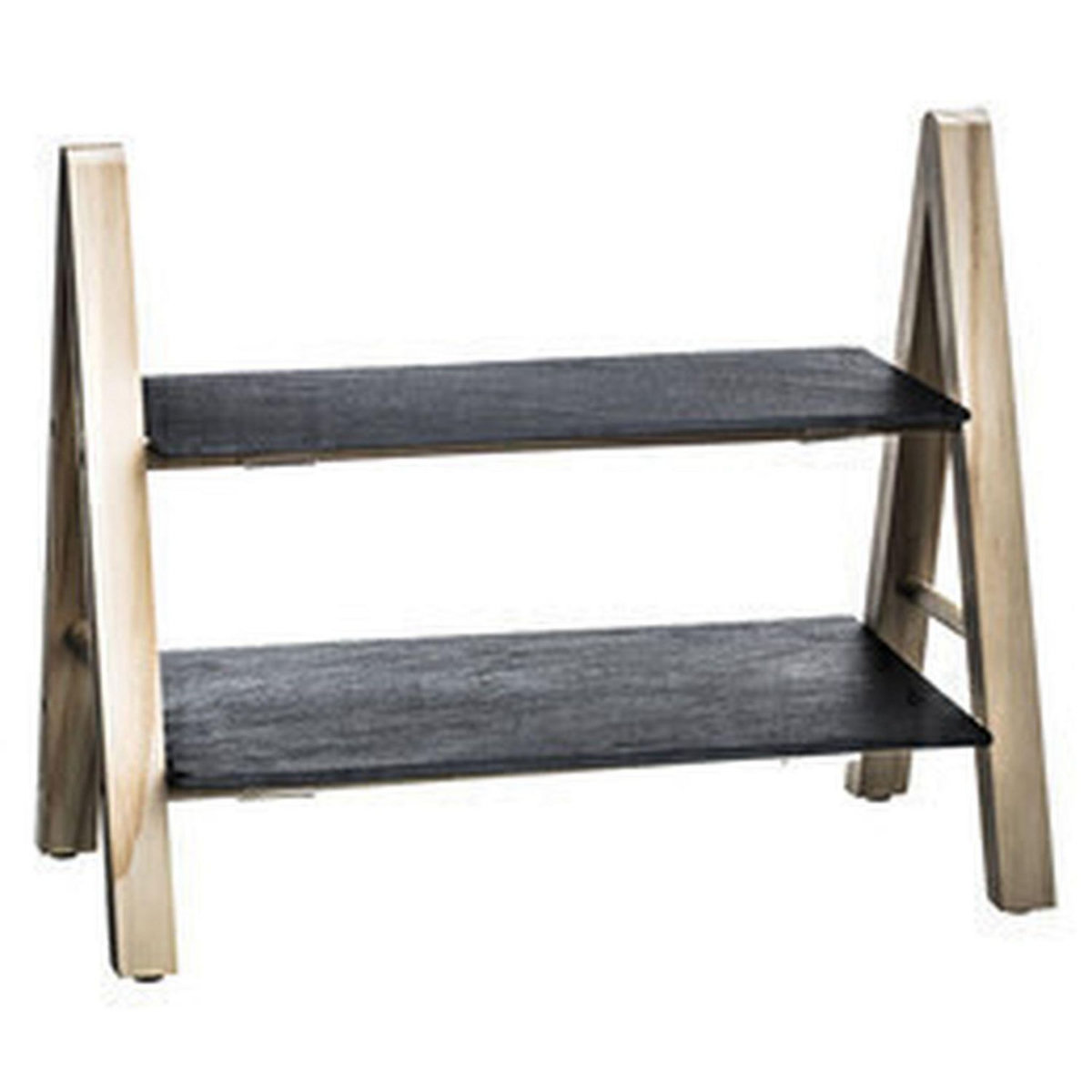 SECRET DE GOURMET Serviteur en Ardoise et Pin - 2 étages