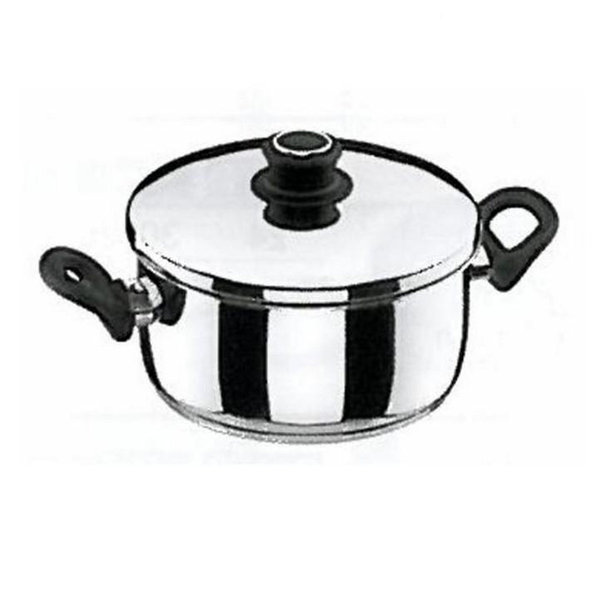 Lacor Faitout inox 26cm + couvercle - 85026
