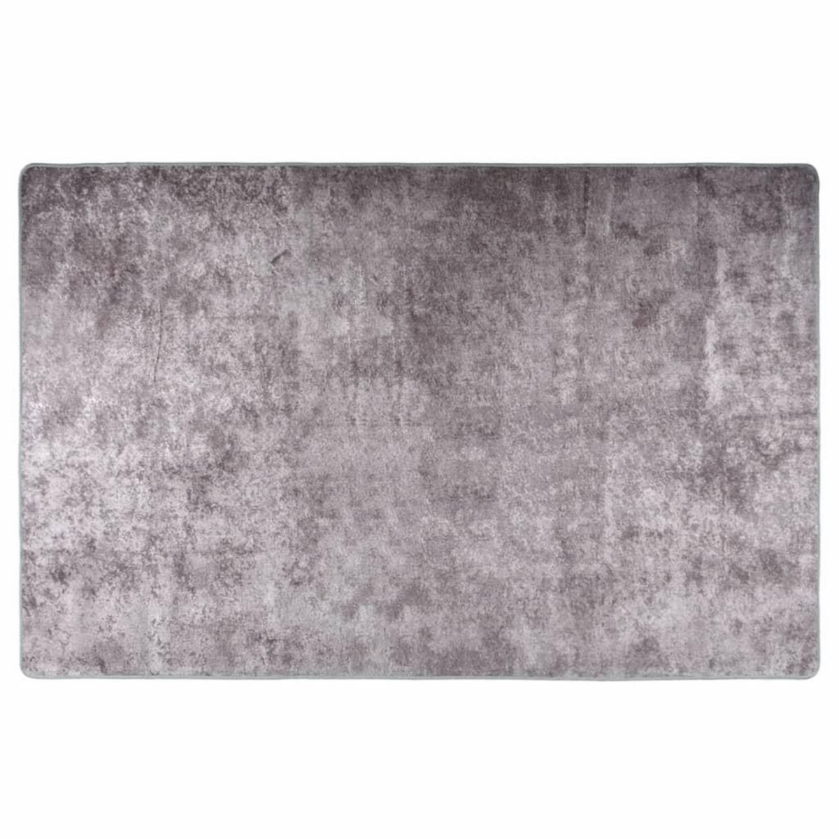 VIDAXL Tapis lavable antiderapant 80x150 cm Gris