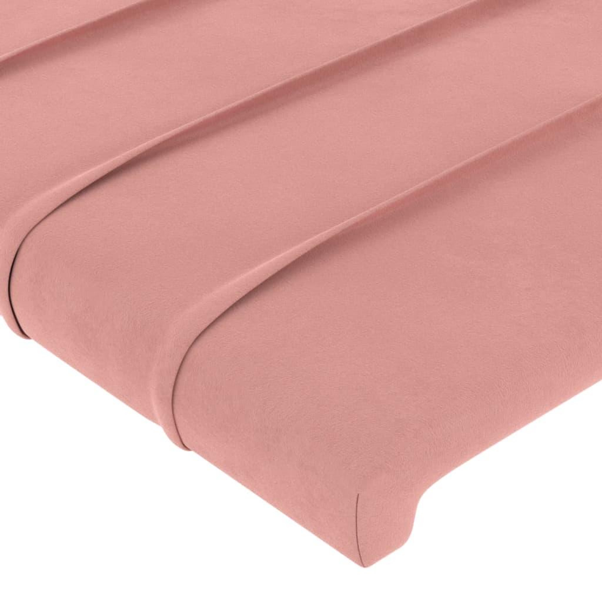 Voir la diapositive 5 : VIDAXL Tete de lit a LED Rose 200x5x78/88 cm Velours
