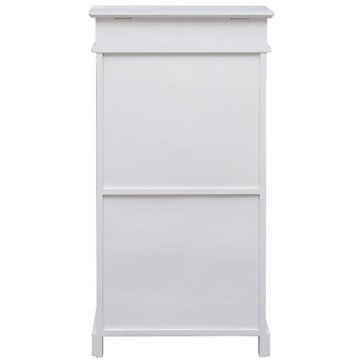 VIDAXL Armoire a chaussures Blanc 50 x 28 x 98 cm Bois de Paulownia